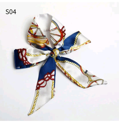 LADIES PRINT SATIN SKK SCARF