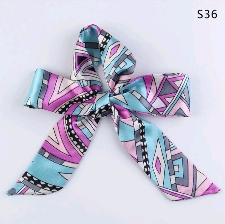 LADIES PRINT SATIN SKK SCARF