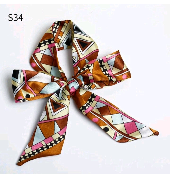 LADIES PRINT SATIN SKK SCARF