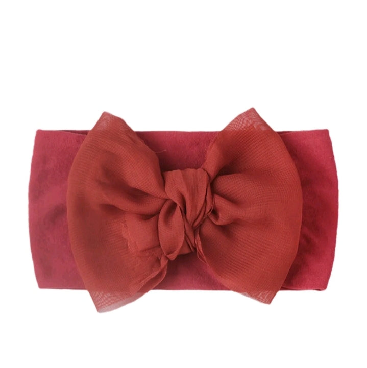 BABY GIRL'S BOWKNOT NYLON HEADBAND