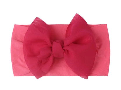 BABY GIRL'S BOWKNOT NYLON HEADBAND