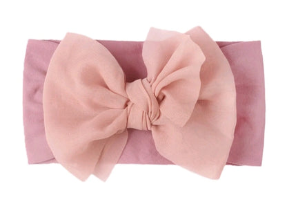 BABY GIRL'S BOWKNOT NYLON HEADBAND