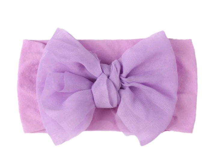 BABY GIRL'S BOWKNOT NYLON HEADBAND