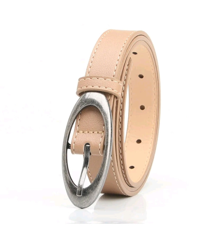 LADIES OVAL BUCKLE BELT