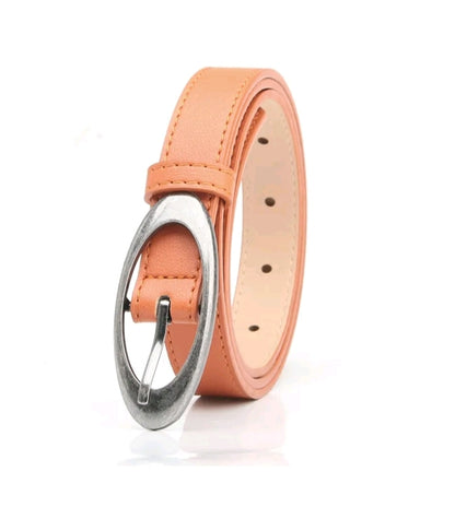 LADIES OVAL BUCKLE BELT