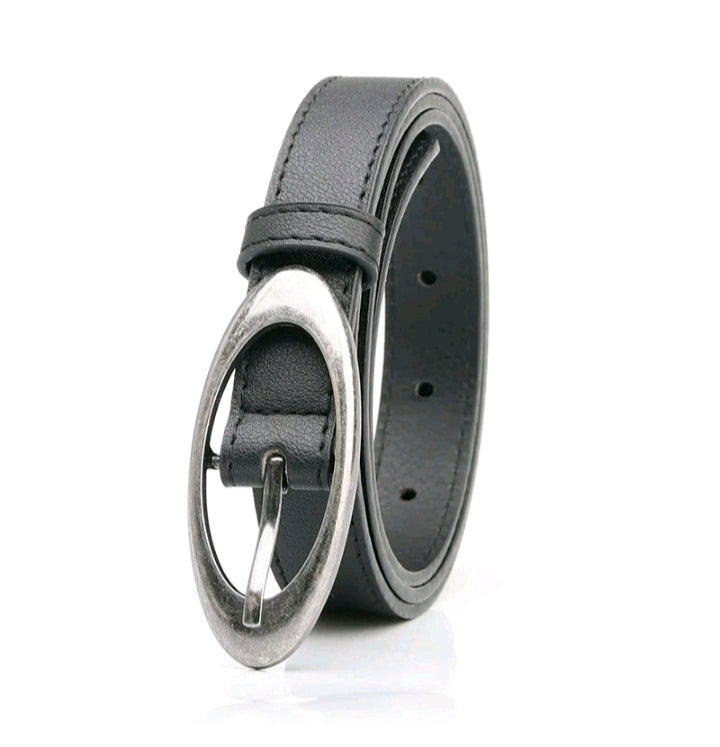 LADIES OVAL BUCKLE BELT