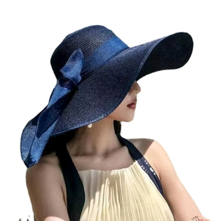 LADIES STRAW WOVEN SUN HAT