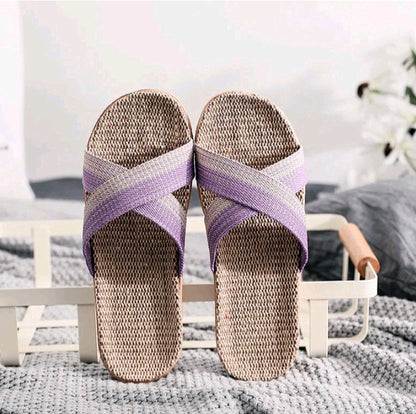 GIRL'S LINEN HOUSE SLIPPERS