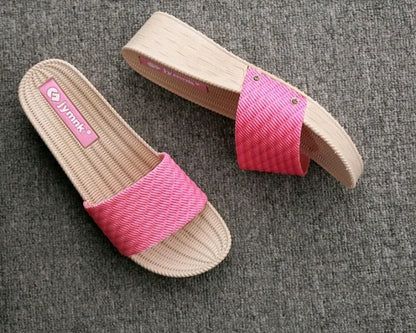 LADIES SUMMER WEDGES SLIPPERS