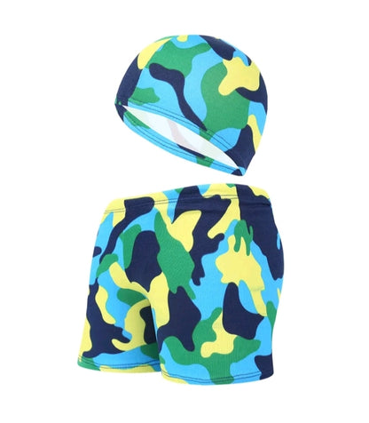 TODDLER BOY CUTE SWIM SHORTS SET