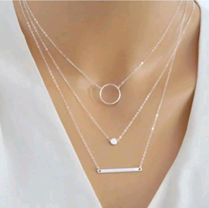 LADIES COMBINATION APERTURE NECKLACE