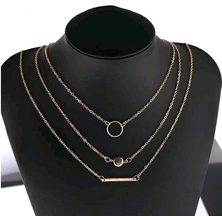 LADIES COMBINATION APERTURE NECKLACE