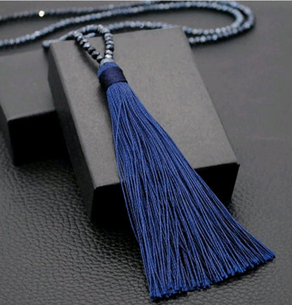 LADIES DECOR TASSEL NECKLACE