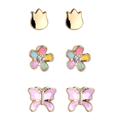 GIRL'S FLOWER EARRING CLIPS