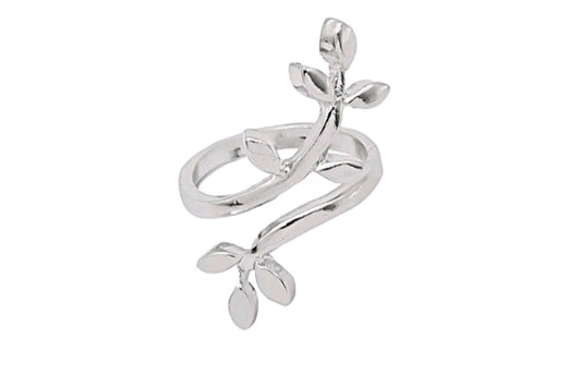 LADIES LEAF OPEN RING