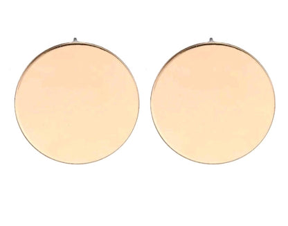 LADIES GLOSSY ROUND EARRINGS