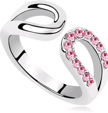 LADIES PRESERVE POLISHED DOUBLE U RING