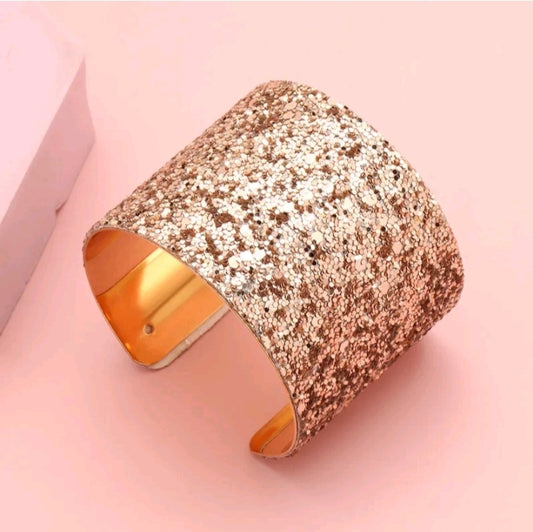 LADIES GLITTER WIDE OPEN BANGLE