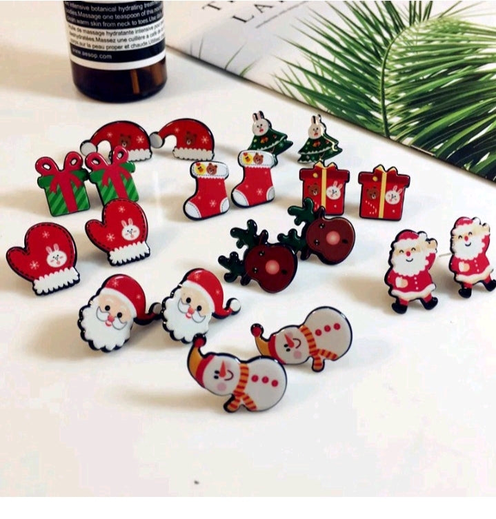 LADIES SNOWMAN SOCKS EARRINGS