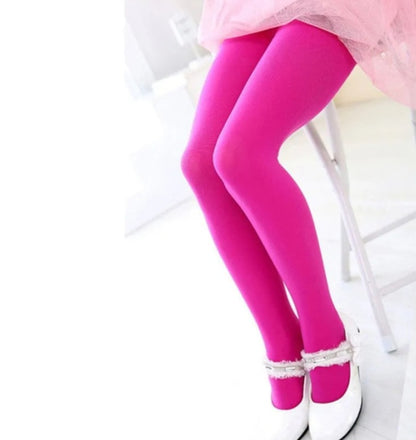 GIRL'S SPRING KNITTED COTTON LEGGINGS