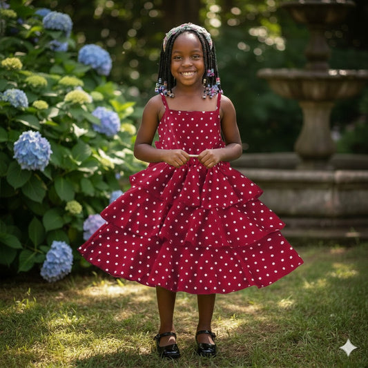 red polka dot dress 