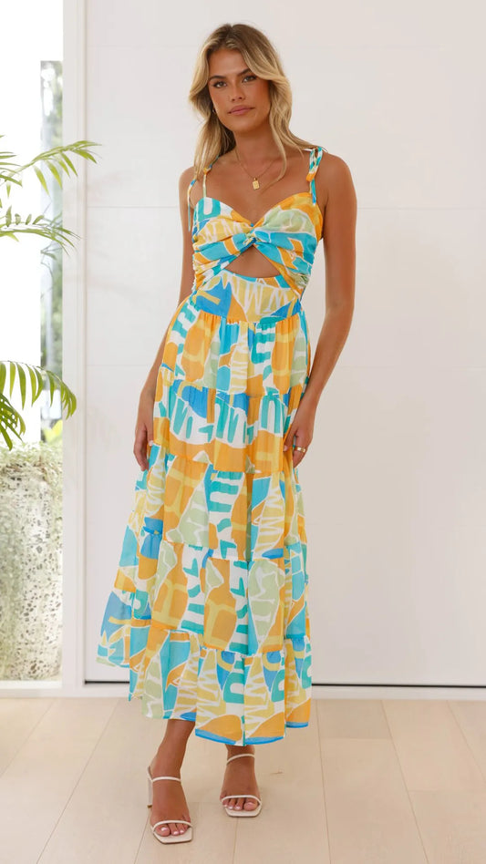 LADIES CASUAL  VACATION STRAP DRESS