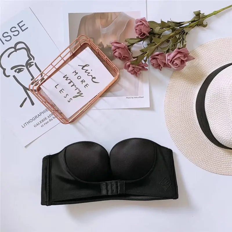 LADIES SEXY STRAPLESS PUSH-UP BRA