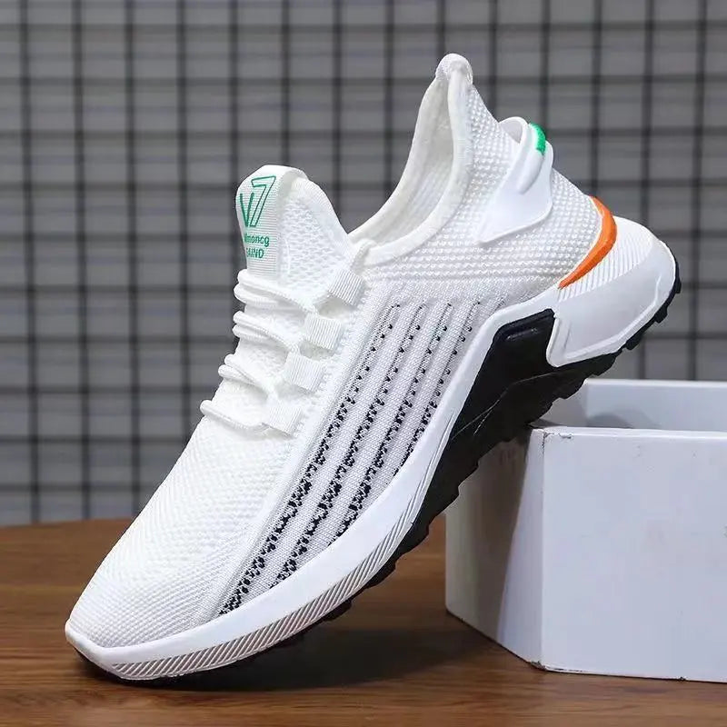 MEN'S BREATHABLE LIGHTWEIGHT BLOCK SNEAKERS