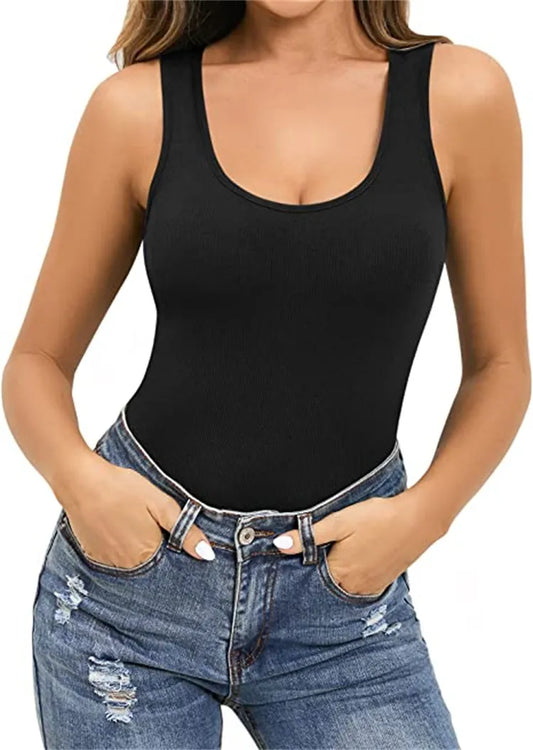 LADIES U-NECK TIGHT BODYSUIT
