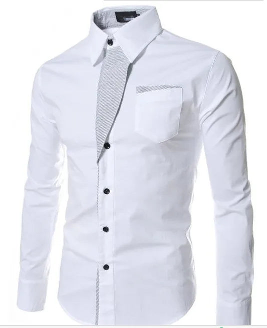 MEN'S CASUAL SLIM FIT LONG SLEEVE SHIRT