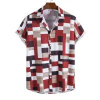 MEN'S FASHION PRINTING STRIPE SHIRT