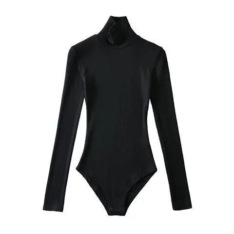 LADIES HIGH NECK LONG SLEEVE BODYSUIT