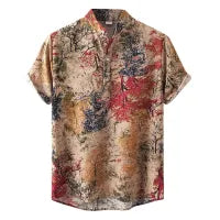 MEN'S SUMMER SHORT SLEEVE COLLAR SHIRT