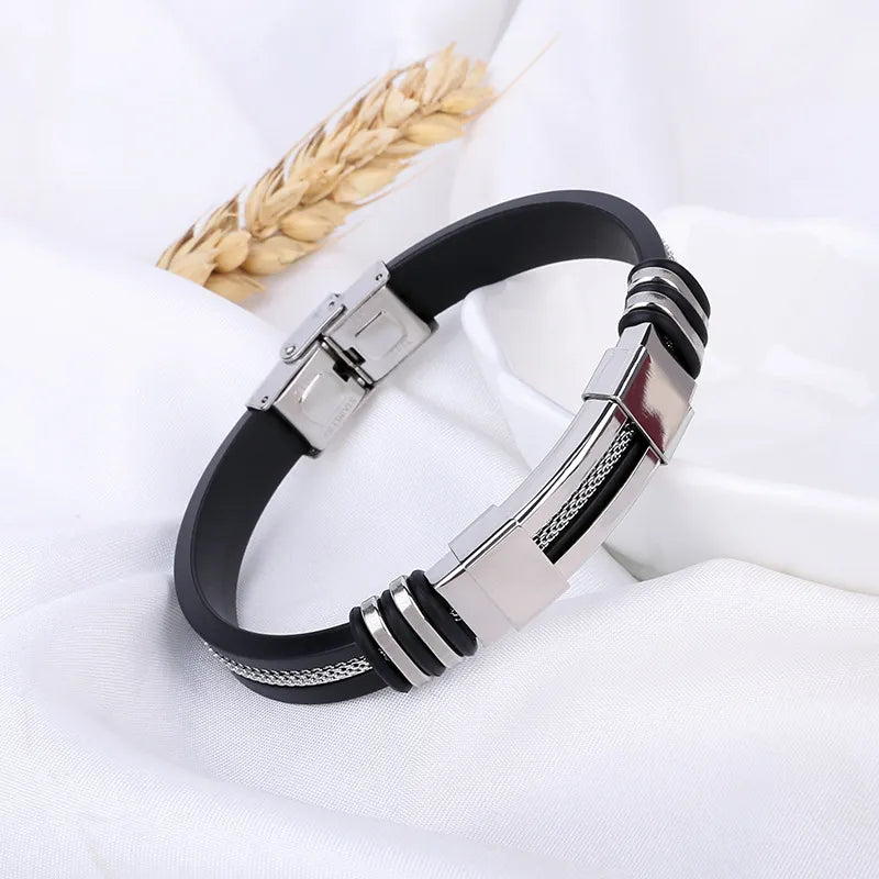 MEN'S STAINLESS STEEL BRACELET