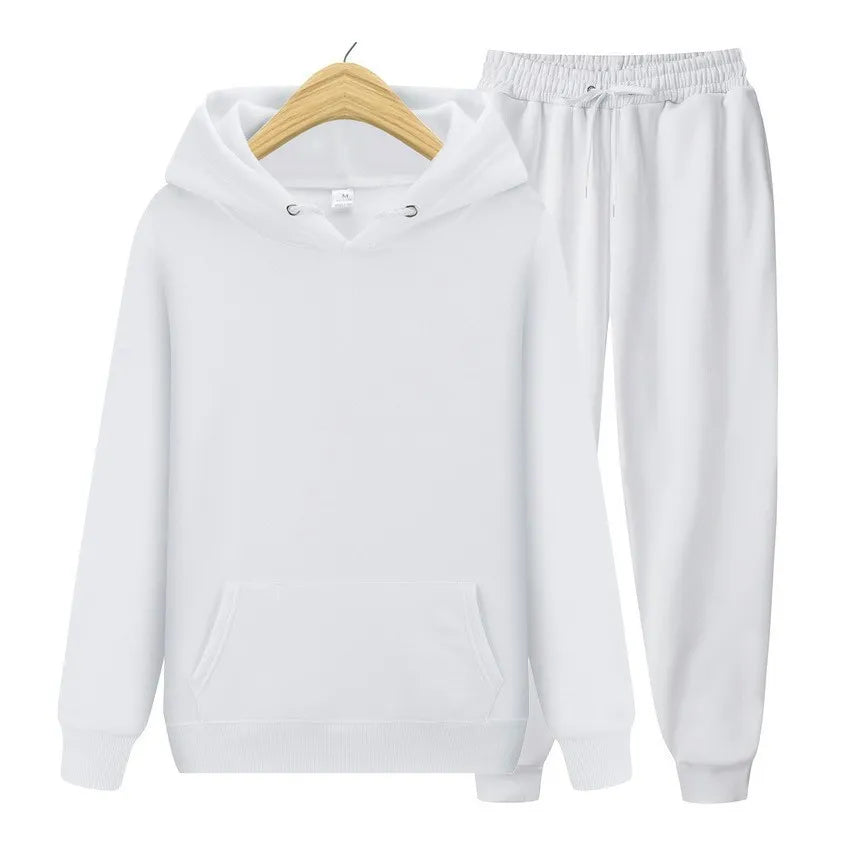 MEN'S FLEECES LONG SLEEVE HOODIES AND JOGGER 2PCS SET