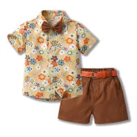 BOY'S PARTY SHORT SLEEVE 2PCS SET
