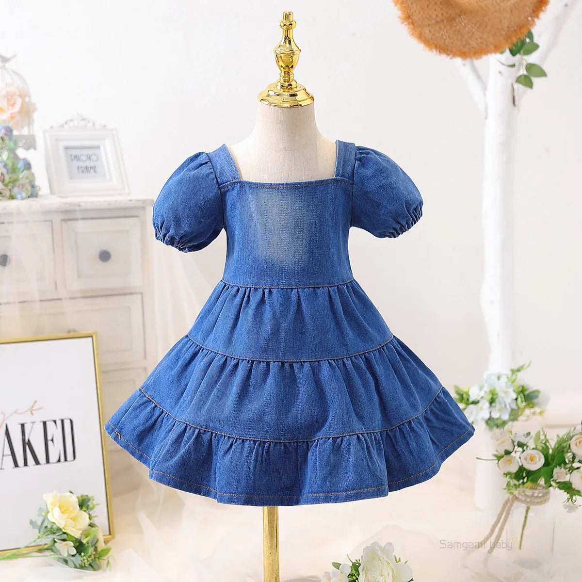 GIRL'S DENIM DRESS
