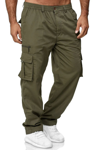 MEN'S MULTI-POCKET STRAIGHT PANTS