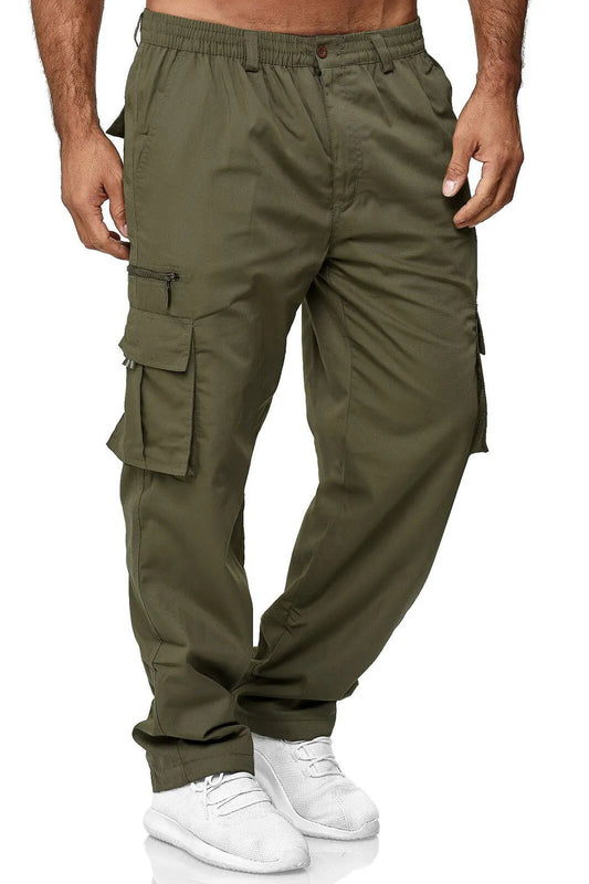 MEN'S MULTI-POCKET STRAIGHT PANTS