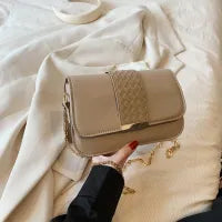 LADIES WEAVE STITCHING SHOULDER BAG