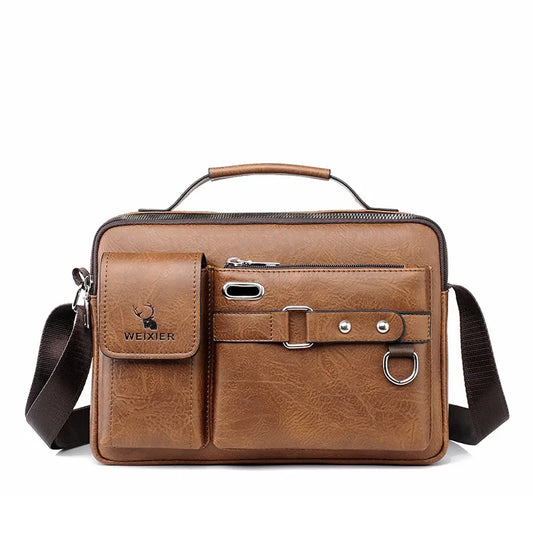MEN'S FASHION PU CROSSBODY BAG