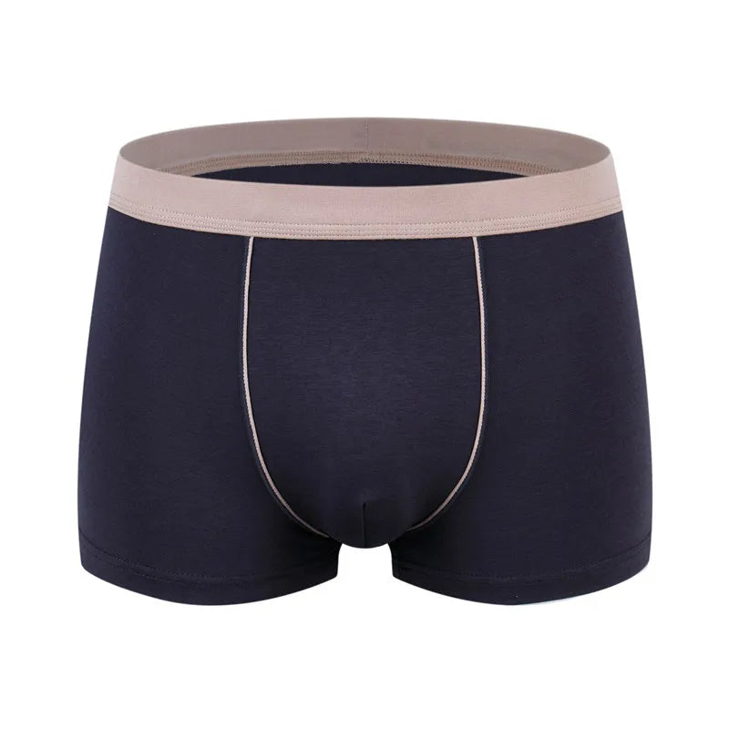 MEN'S 3D COTTON MID WAIST BOXER PANTS