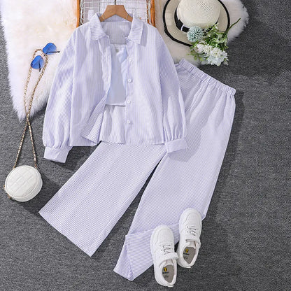 GIRLS CASUAL LONG-SLEEVE  2PCS SET