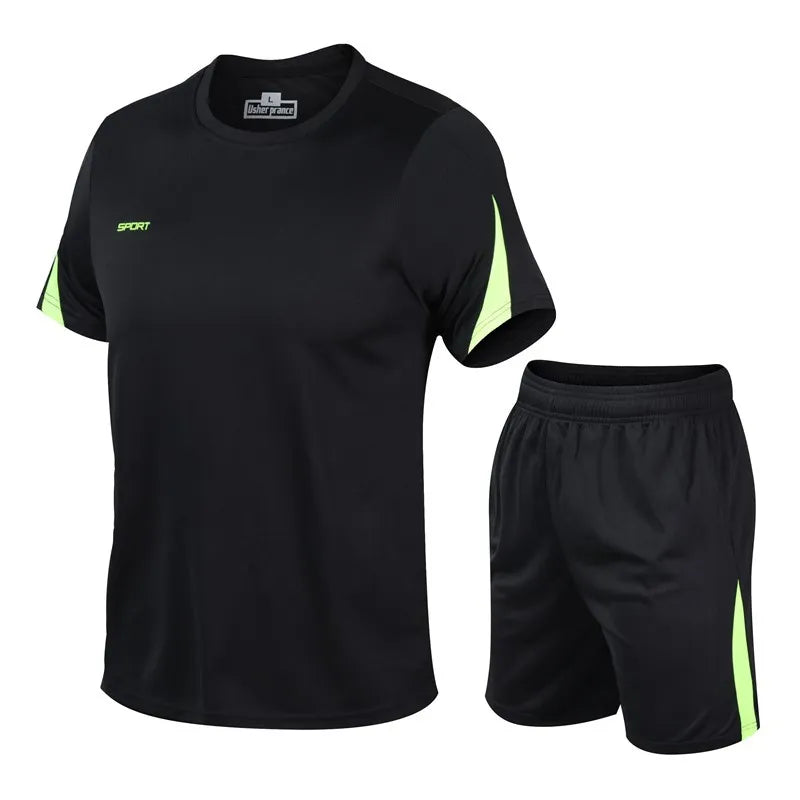 MEN'S PLUS SIZE SPORTS WEAR 2PCS SET