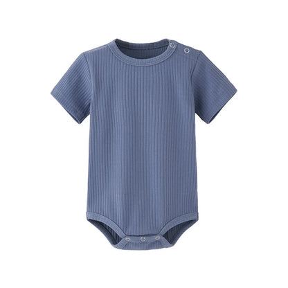 NEWBORN BABY CASUAL SHORT SLEEVE BUTTON BODYSUIT