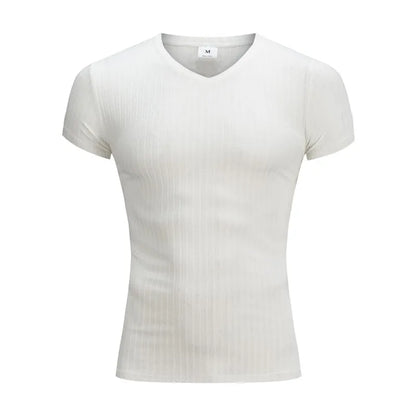 MEN'S CASUAL V-NECK SHORT SLEEVE T-SHIRT