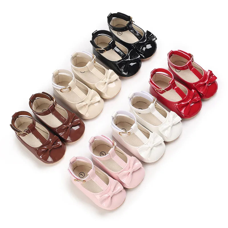 NEWBORN GIRLS SOFT SOLE PRINCESS SHOES