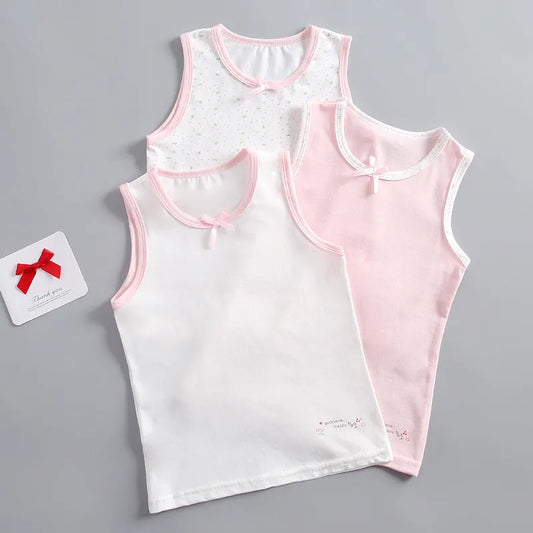 GIRL'S COTTON VEST 3PCS SET