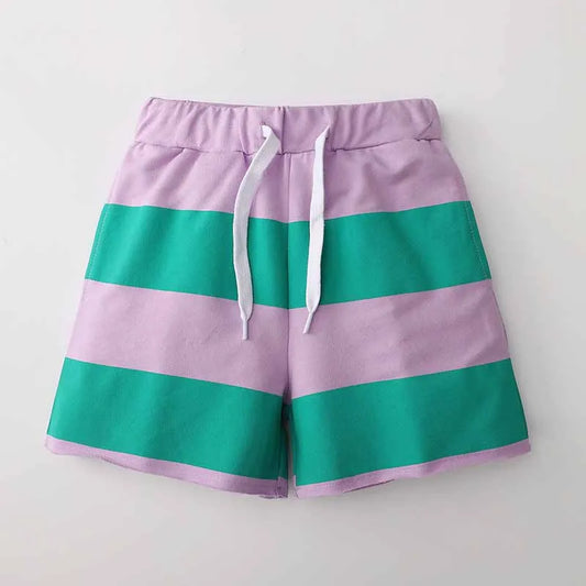 GIRL'S STRIPE CUTE SHORTS