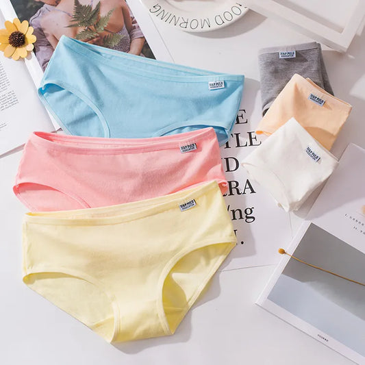 GIRL'S COTTON PANTIES 6PCS SET